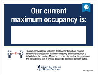 DHS Elevator Max Occupancy Sign 