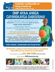 OHP General Information Flyer - Somali 